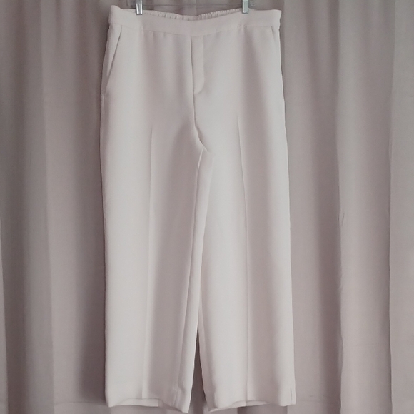 Banana Republic Pants - Banana Republic Hayden Crepe Wide Leg High Rise Pants Stretch Pull On Pockets XL